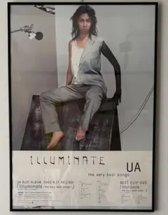 非売品」98年☆UA ウーア「ミルクティ－」 額付 ポスター！カフェ