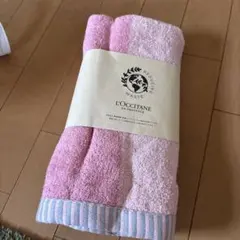 L'OCCITANE リバーシブルバスタオル ピンク