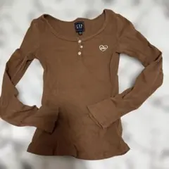 GAP ブラウン 長袖Tシャツ ロンT トップス