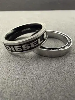 DIESEL 雙環戒指 組 約19號尺寸