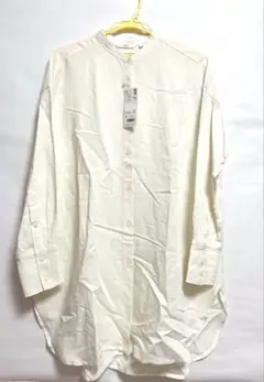 UNIQLO リネンブレンドスタンドカラーチュニック（長袖）