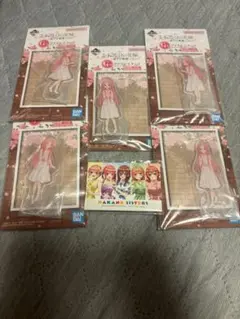 映画 五等分の花嫁 巡りの軌跡 一番くじ　アクリルスタンド　スクエア缶バッジ