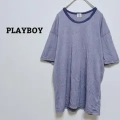 プレイボーイ　レナウン　Tシャツ　ストライプ　綿　コットン混　薄手　カジュアルのサムネイル
