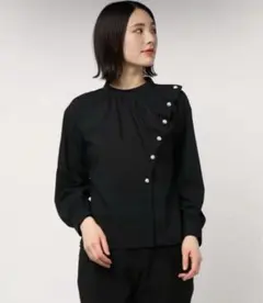 RAWFUDGE パールブラウス　日本製　Mサイズ