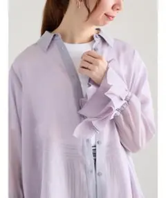Te chichi テチチ フレアスリーブ シアーシャツのサムネイル
