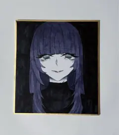 オリジナル 色紙イラスト アナログ