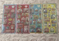 【文具女子博】マインドウェイブ　たのしいおもちゃシール　4枚セット