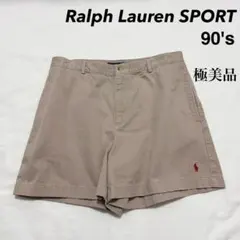 90s Ralph Lauren SPORT ベージュ チノ ショートパンツのサムネイル