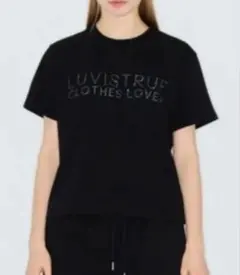 LUV IS TRUE y2k ストーン ロゴ Tトップス 韓国のサムネイル
