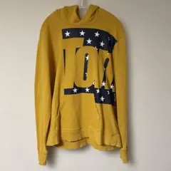 TOMMY イエロー　フード付きパーカー　Lサイズのサムネイル