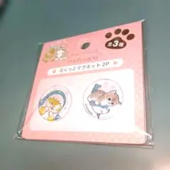猫ちゃんマグネット2個