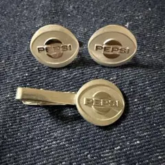 PEPSI ネクタイピン　カフスボタン　セット