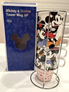 Francfranc ミッキー&ミニー　マグカップ　タワー　5カップセット