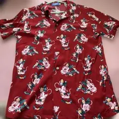 東京ディズニーリゾート ミニーマウス 半袖 アロハ シャツ