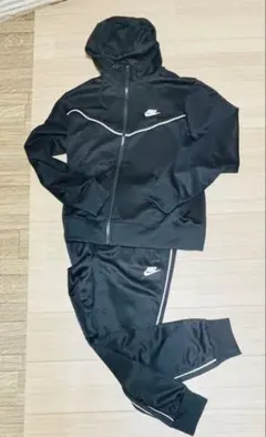 NIKE ラインロゴ セットアップ Mサイズ 黒 ナイキ