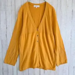 SIMPLE LIFE 綿100 Vネックカーディガン M 薄手のサムネイル