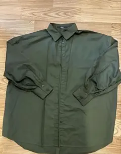 OFALO 長袖シャツ カーキ オーバーサイズ