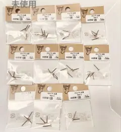 【未使用】チタンゴールド丸皿ピアス用金具 4mm 10セット+1ペア