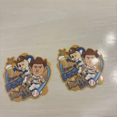 中日ドラゴンズ ドアラ×カンパイ師匠 ステッカー 2枚セット