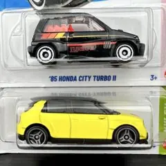 ホットウィール　アメリカ版　ホンダ　シティ ターボ II　ホンダ e　2台セット