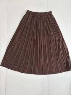 【金曜日まで・美品】PERSON'S プリーツスカート ブラウン Lサイズのサムネイル
