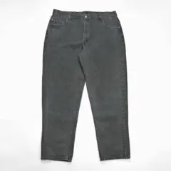 ビンテージ90sリーバイス545後染め サルファブラック デニムパンツ ルーズ黒