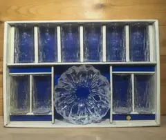 未使用 HOYA CRYSTAL タンブラー10客 灰皿セット 昭和レトロ