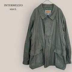 インターメッツォINTERMEZZO✨良品✨ジャケット　ステンカラー　ブルゾン