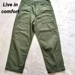 Live in comfort　こなれラインのゆるストレートパンツのサムネイル