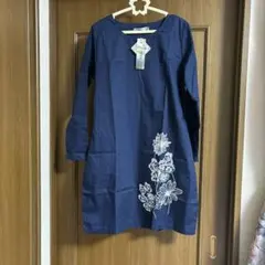 Aラインコクーンワンピース