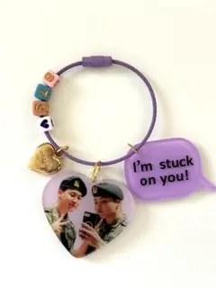 BTS 　ジョングク ジミン ワイヤーキーリング