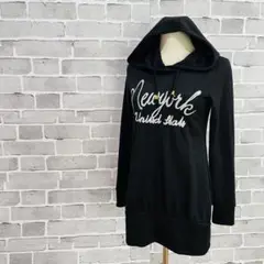PENDORA フード長袖チュニック　トレーナー【M】カットソー　a968