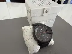 DIESEL DZ-4291 ブラックレザー 腕時計 革ベルト