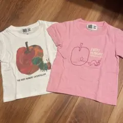 ス*ゥ様 Eric Carle はらぺこあおむし Tシャツ 2枚セット 100のサムネイル