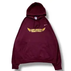 F596　【即購入OK】　NIKE　スウェットパーカー　サイズXL　ボルドー