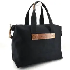 LANCEL　フランス製　ビッグジップ　キャンバス×レザー　ハンドバッグのサムネイル
