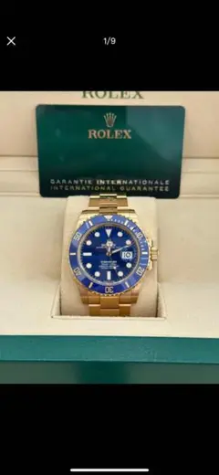 ROLEX 自動巻き 腕時計 青
