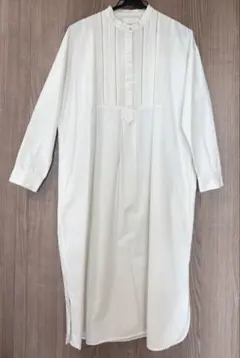 【かぐれ】ピンタックロングシャツワンピース| コットン100%