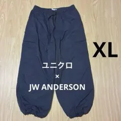 美品　ユニクロ　JW ANDERSON カーゴジョガーパンツ　XL ネイビー