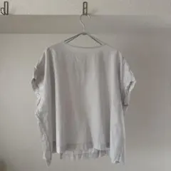 【Nouvellesduparadiコットンバックギャザーブラウスのサムネイル