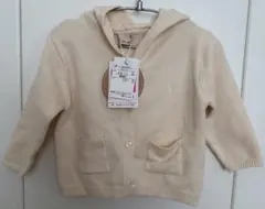 petit main フード付きカーディガン 80新品未使用タグ付き
