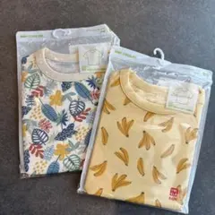 UNIQLO ベビー服 Tシャツ 80 バナナ柄・植物柄セット