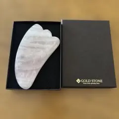 GOLD STONE 天然石 かっさプレート ローズクォーツ