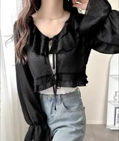 mily bilet ドットシャイニーシアーリボンブラウスのサムネイル