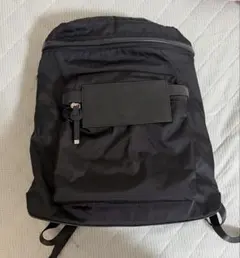 【美品】emmi リュックeco撥水ベーシックバックパックブラックのサムネイル