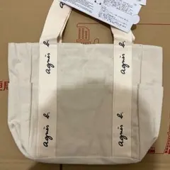 agnes b.　アニエスベー　トートバッグ　アイボリー　Mサイズ