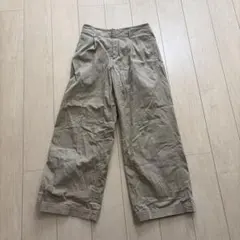 UNIQLO ユニクロ　ベージュ ワイドパンツ M XL