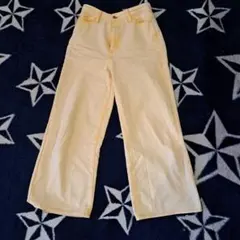 アイスイエローカラーダメージ風デニム