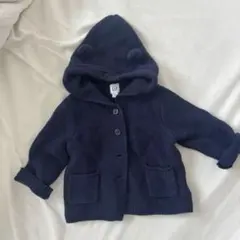 baby gap 美品　ネイビー　可愛い　耳付き　パーカー　カーディガン