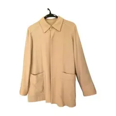 【GALERIE VIE】ベージュ ポケット付きジャケット 毛100%
